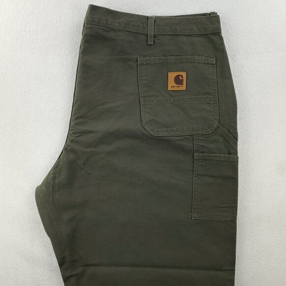 Carhartt Vintage Washed Duck Work Dungaree Carpenter Pants "50x30" Real 49x30 NW - Picture 12 of 14